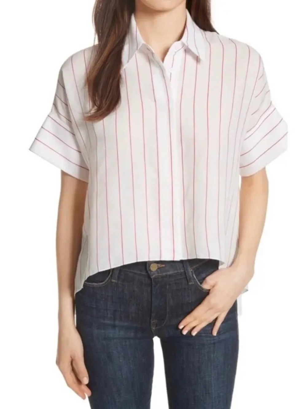 Alice + Olivia Edyth Striped Top